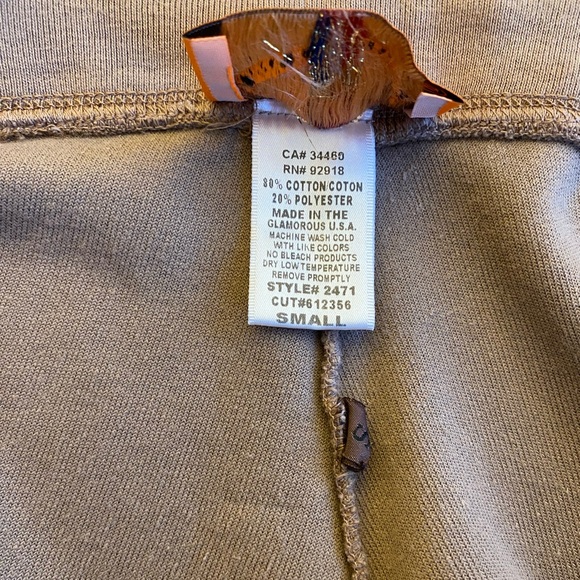 Vintage Y2K Brown Terry Cloth Juicy Couture Pull On Pant 👑💕 - Picture 4 of 6